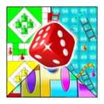 board games : ludo, snakes and ladders, curved puz android application logo